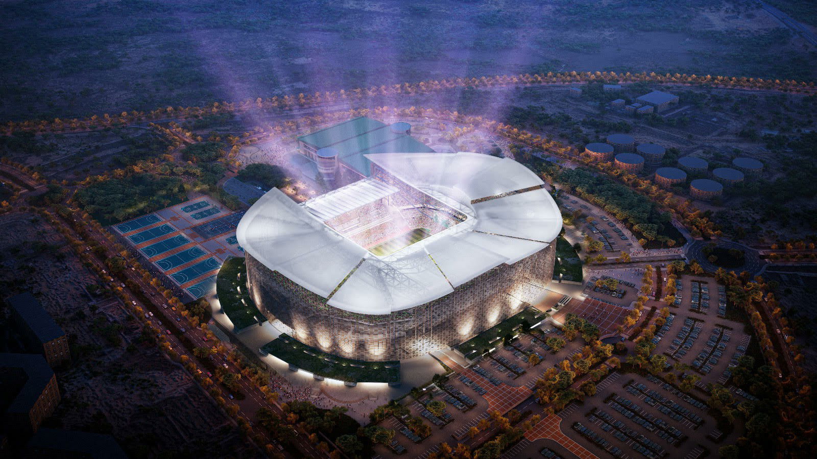 King Khalid University Stadium: High-Altitude Excellence at 2,200 Meters The King Khalid University Stadium, located in Abha City, stands at an impressive 2,200 meters above sea level, making it one of the highest-altitude stadiums in the world.