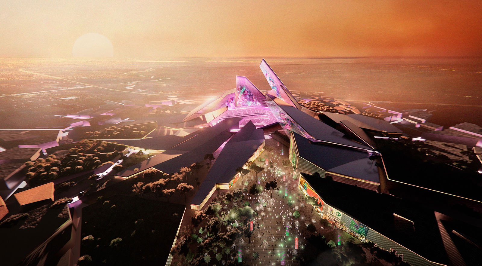 Roshn Stadium: Urban Integration for a Vibrant Community The Roshn Stadium, part of Saudi Arabia’s 2034 World Cup stadiums, is revolutionizing the concept of urban integration.