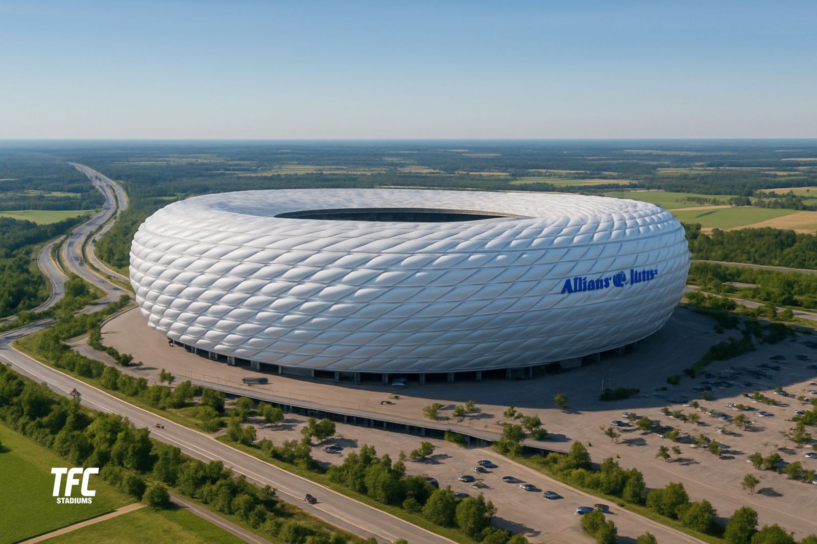allianz areana aerial day