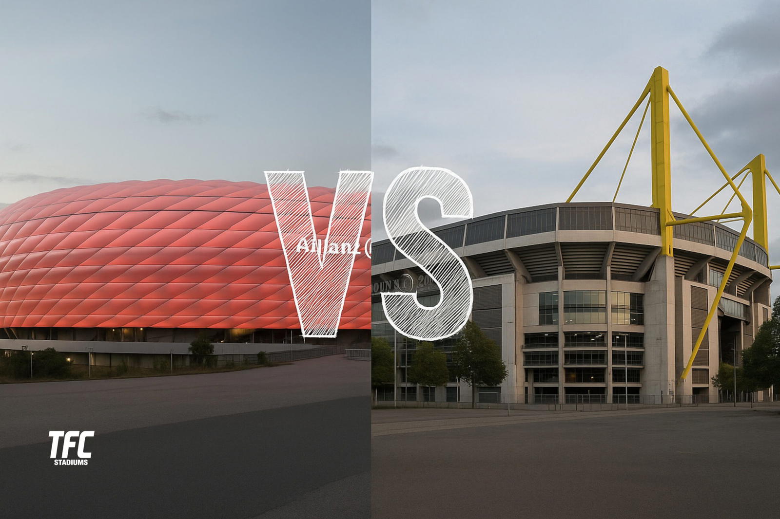 allianz areana vs singnal iduna park