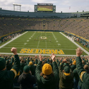 Lambeau Field inside crowd