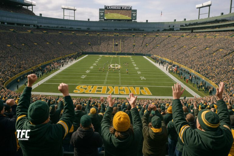 Lambeau Field inside crowd