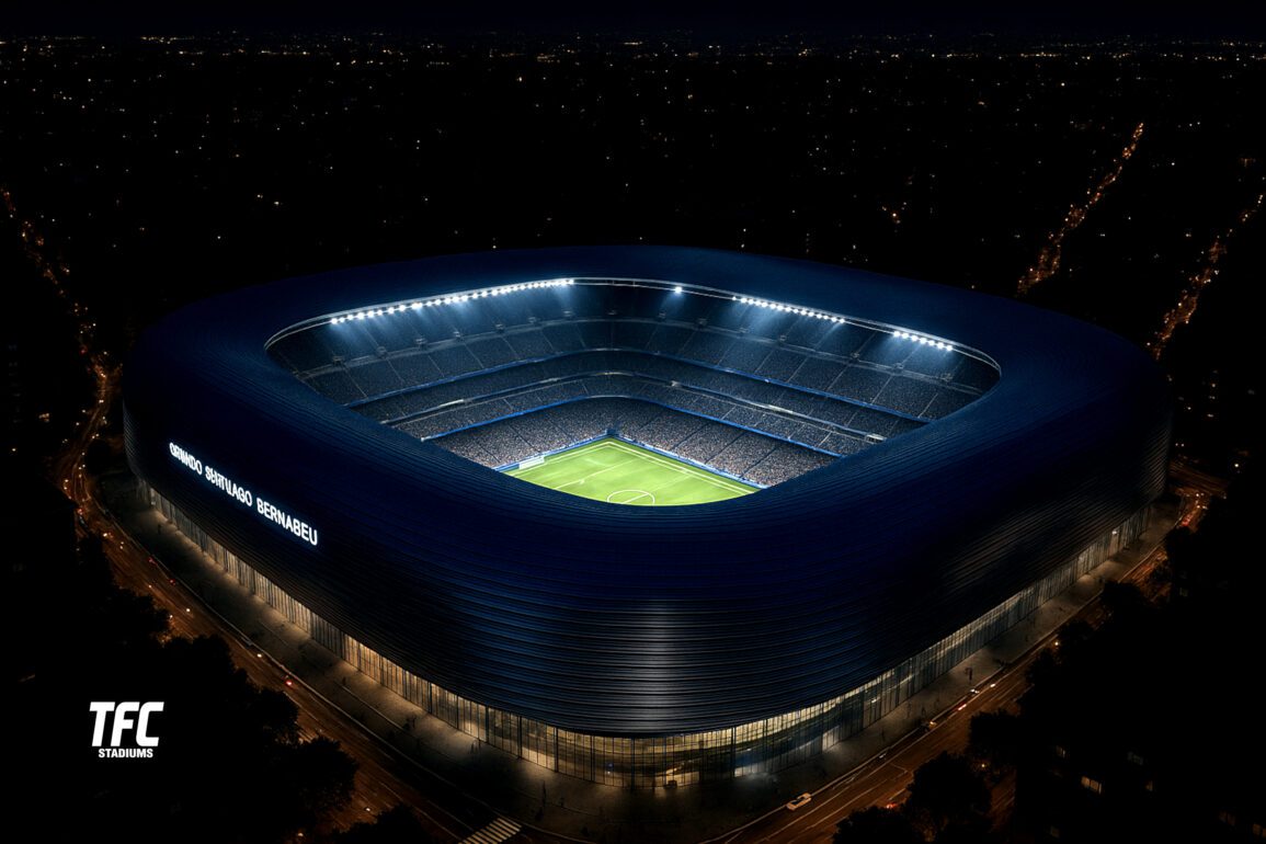 Santiago Bernabéu Stadium night