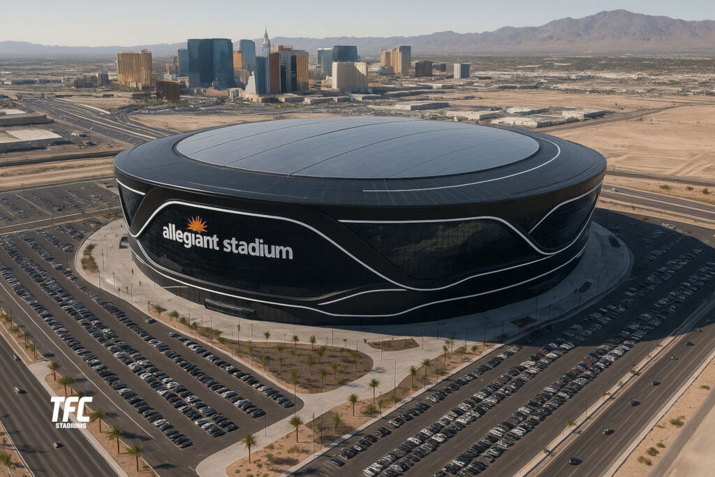 allegiant stadium aerial