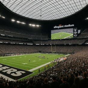 allegiant stadium inside fans