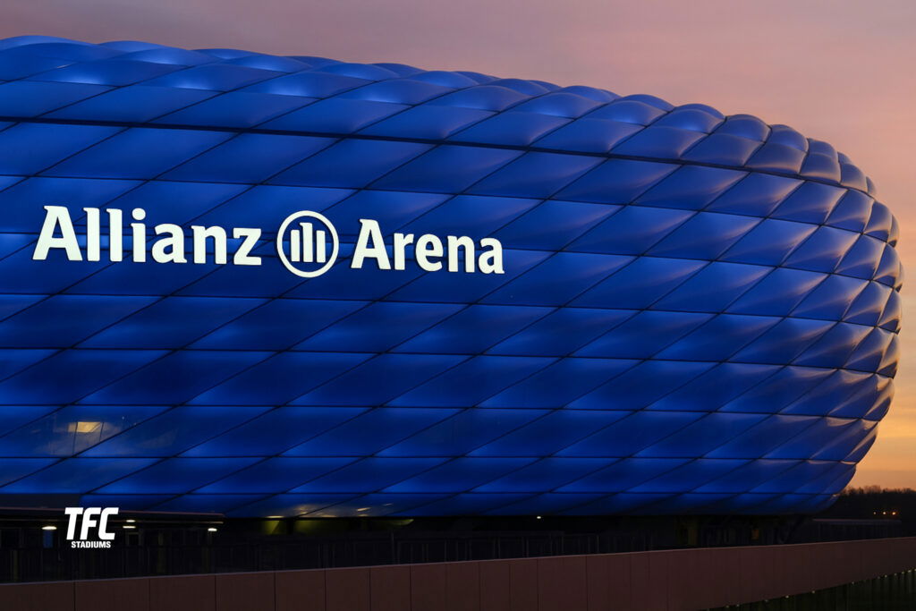 allianz arena blue