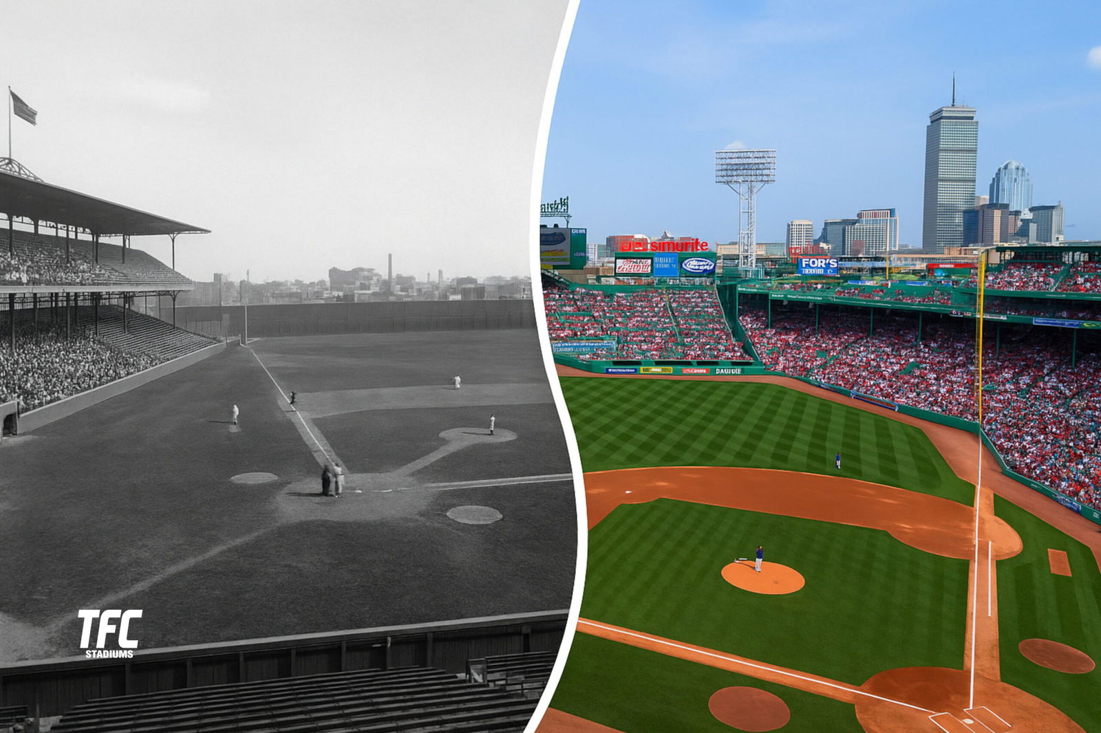 Fenway Park old and New