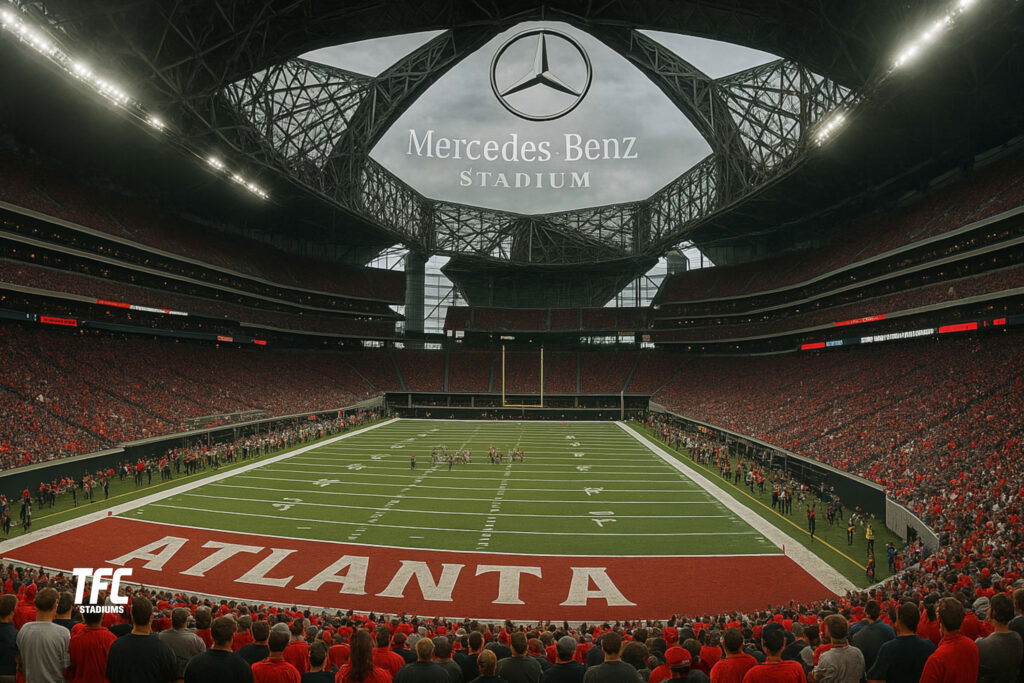 Mercedes Benz Stadium Inside - Open
