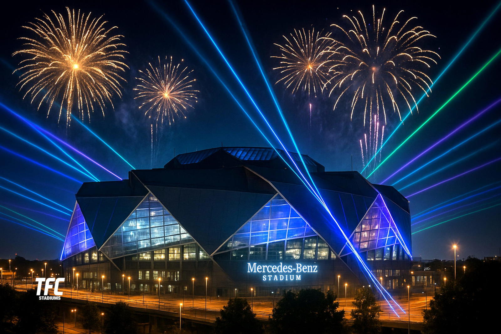 mercedes benz stadium records