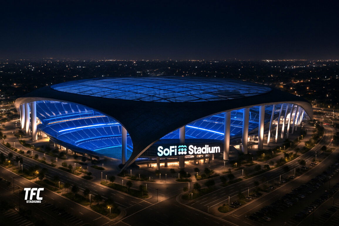 SoFi Stadium night