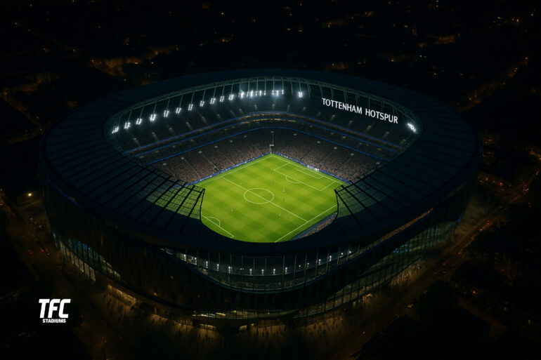 tottenham hotspur stadium night