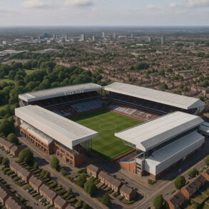 Villa Park aerial view