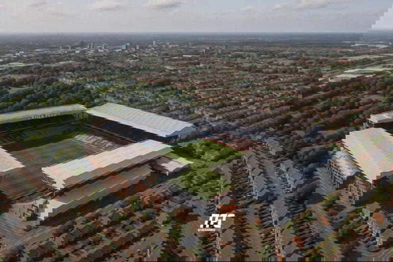 Villa Park aerial view