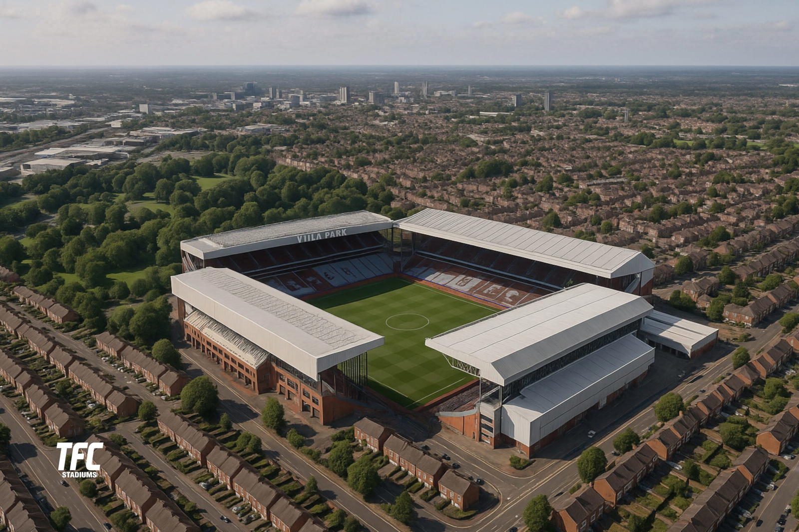 Villa Park aerial view