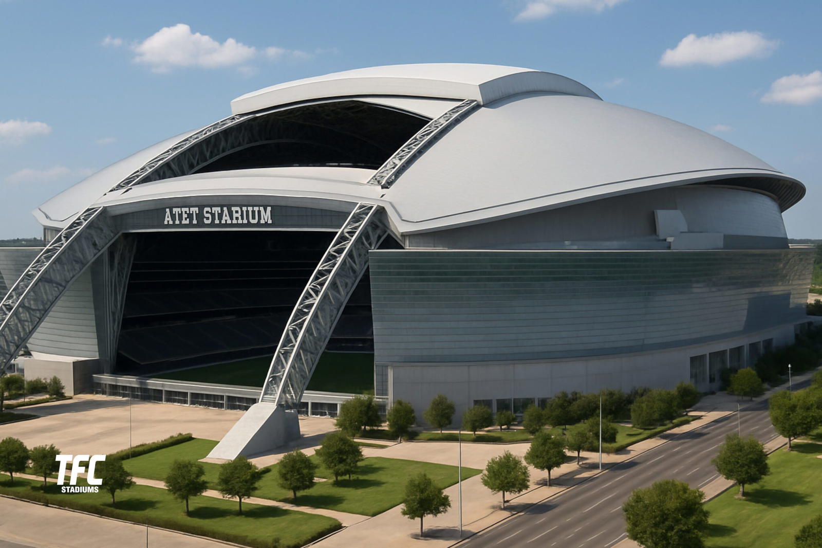 Demonstrating the AT&T Stadiums retractable roof design