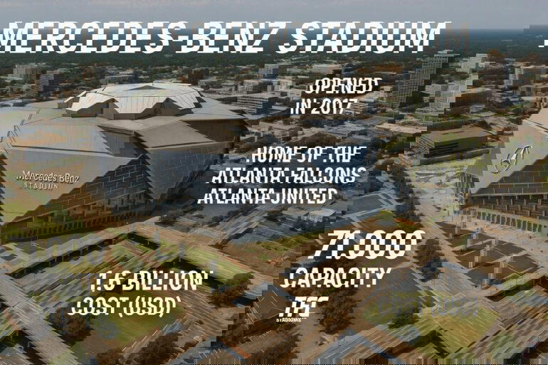 mercedez benz stadium facts