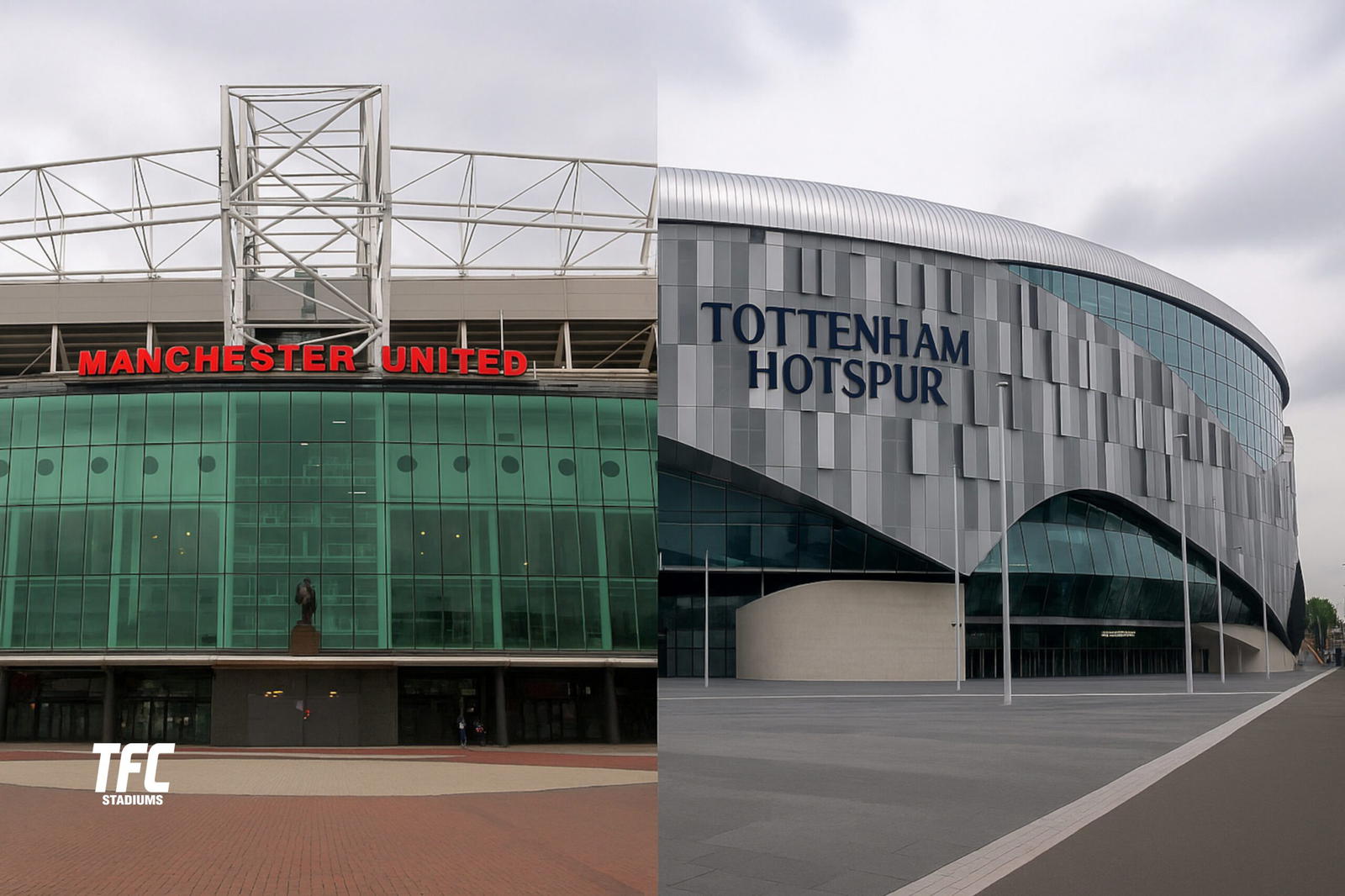 Old Trafford vs Other Premier League Stadiums