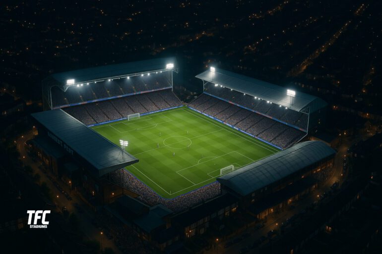 Selhurst Park at night