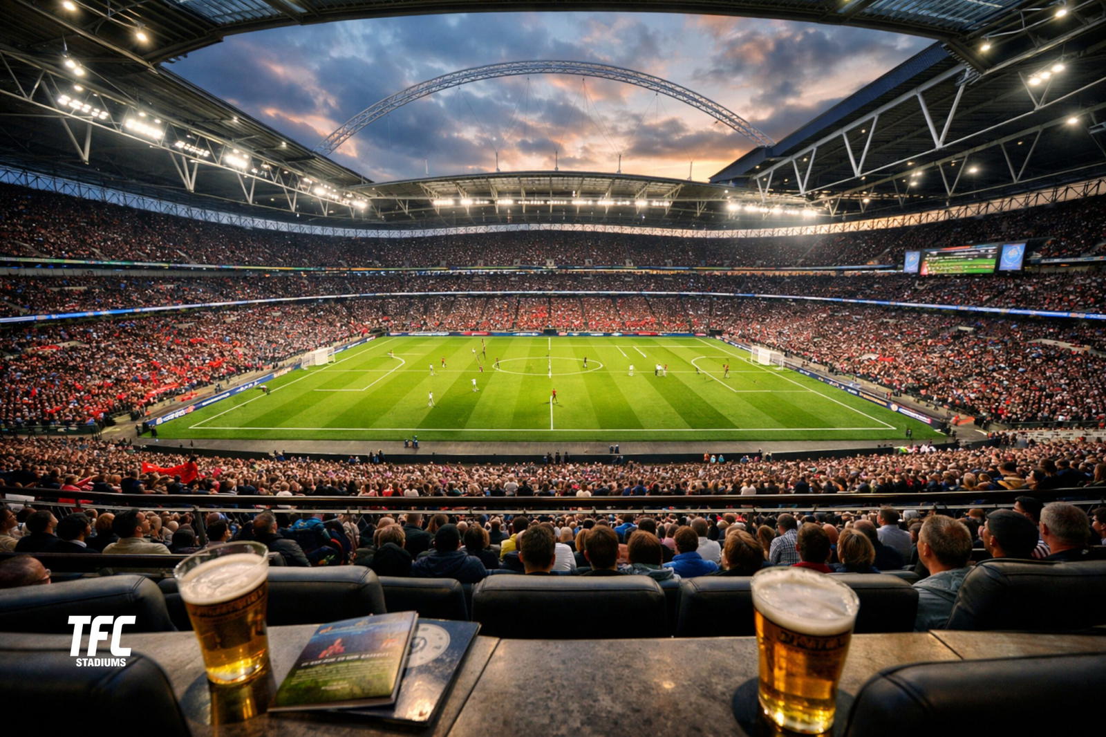 Wembley Stadium seating on matchday