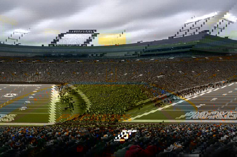 Lambeau Field inside crowd