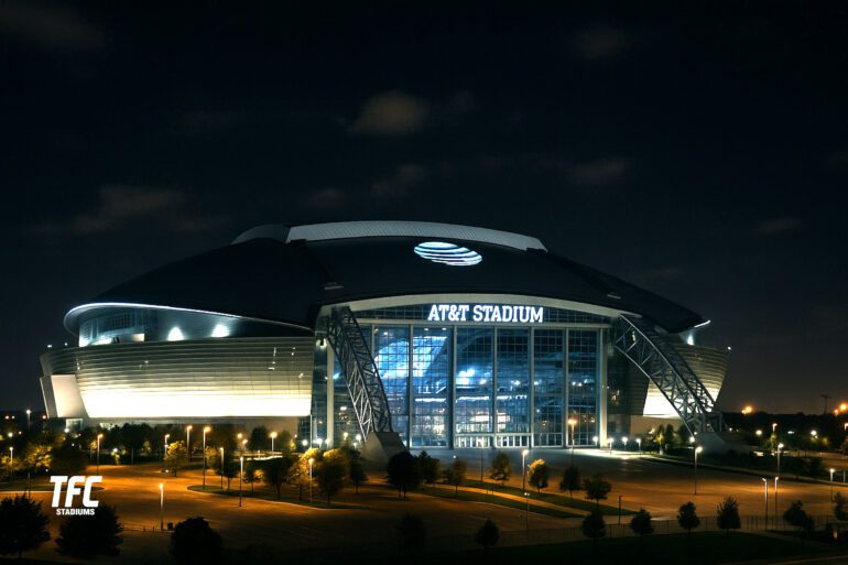 AT&T Stadium at night