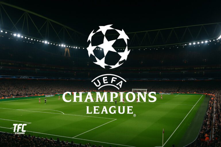 Emirates Stadium on Champions League night