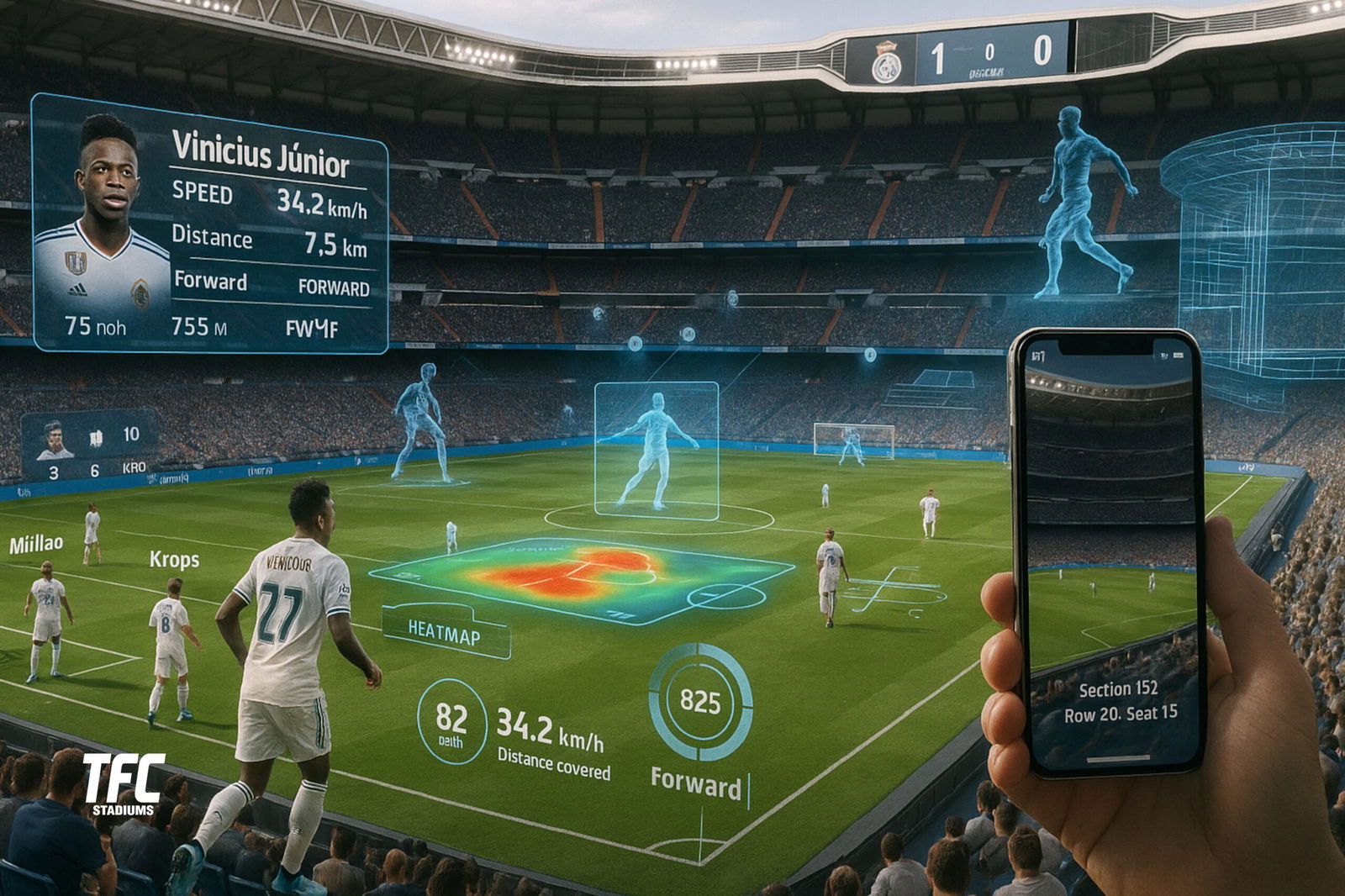 Augmented Reality at Santiago Bernabéu