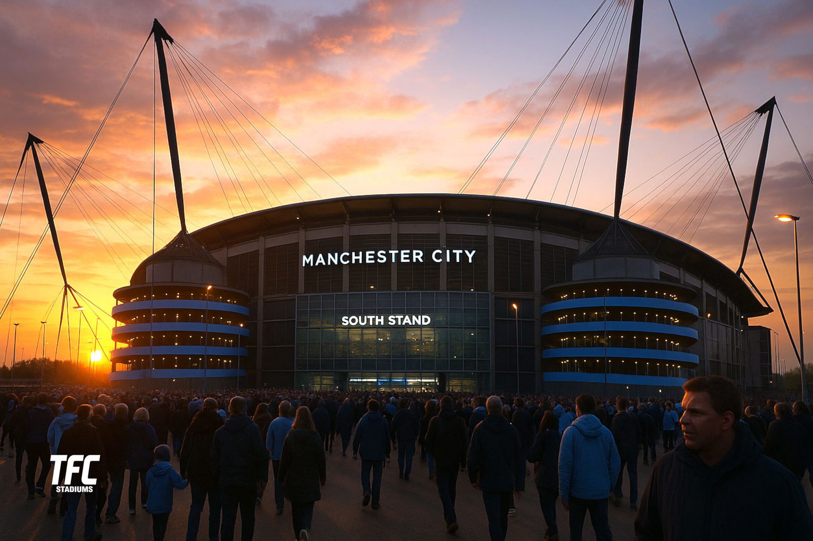 Etihad Stadium evening