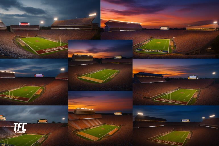 Iconic college football stadiums