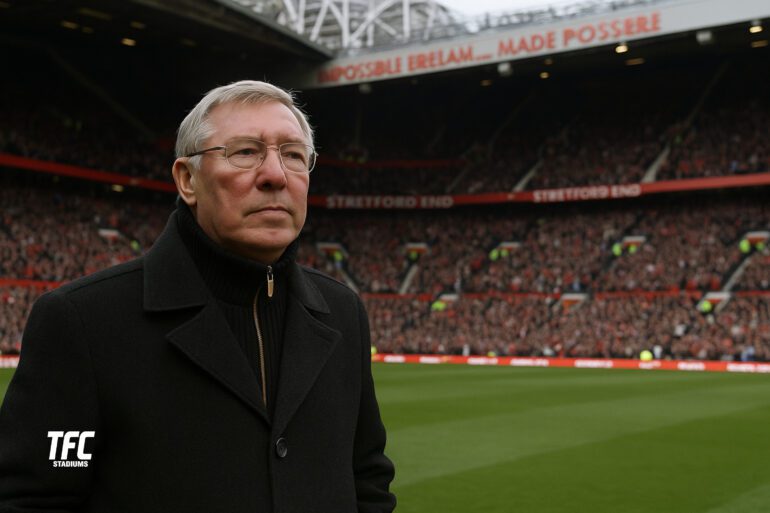 Sir Alex Ferguson at Old Trafford