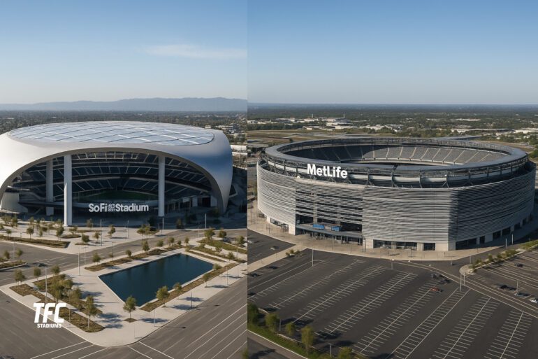SoFi Stadium and MetLife Stadiums compared