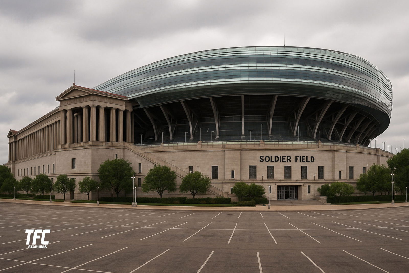The modern Soldier Field Bowl