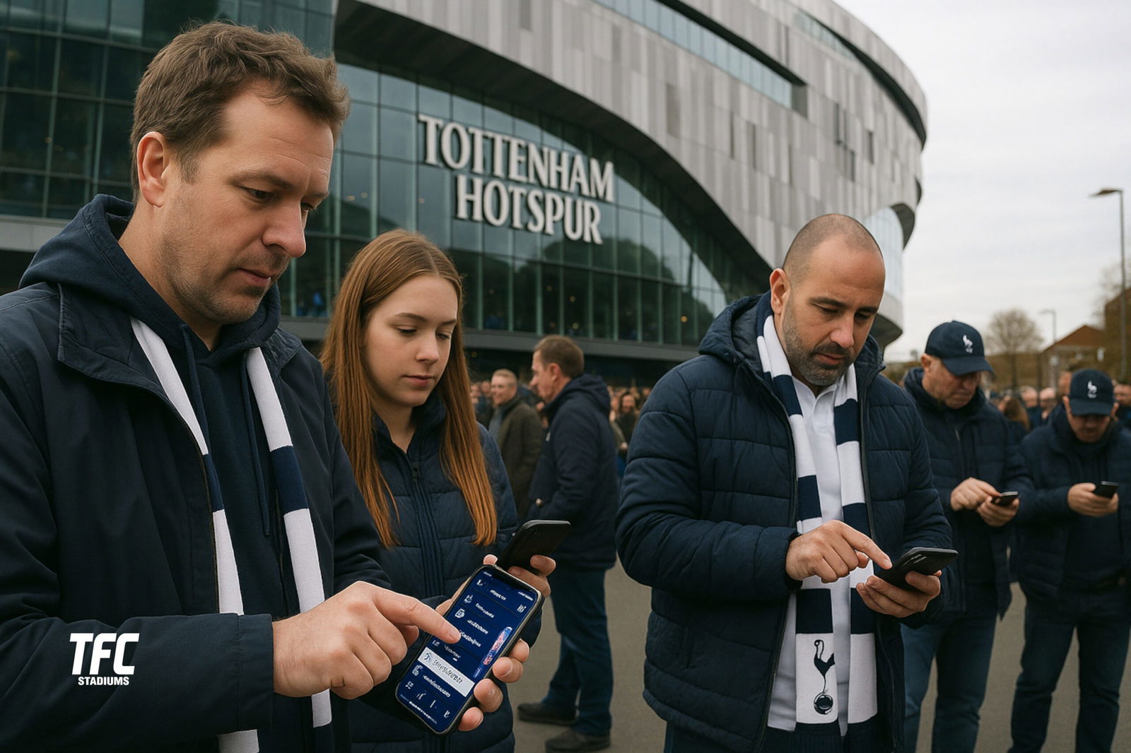 Spans use the Spurs App on their phones