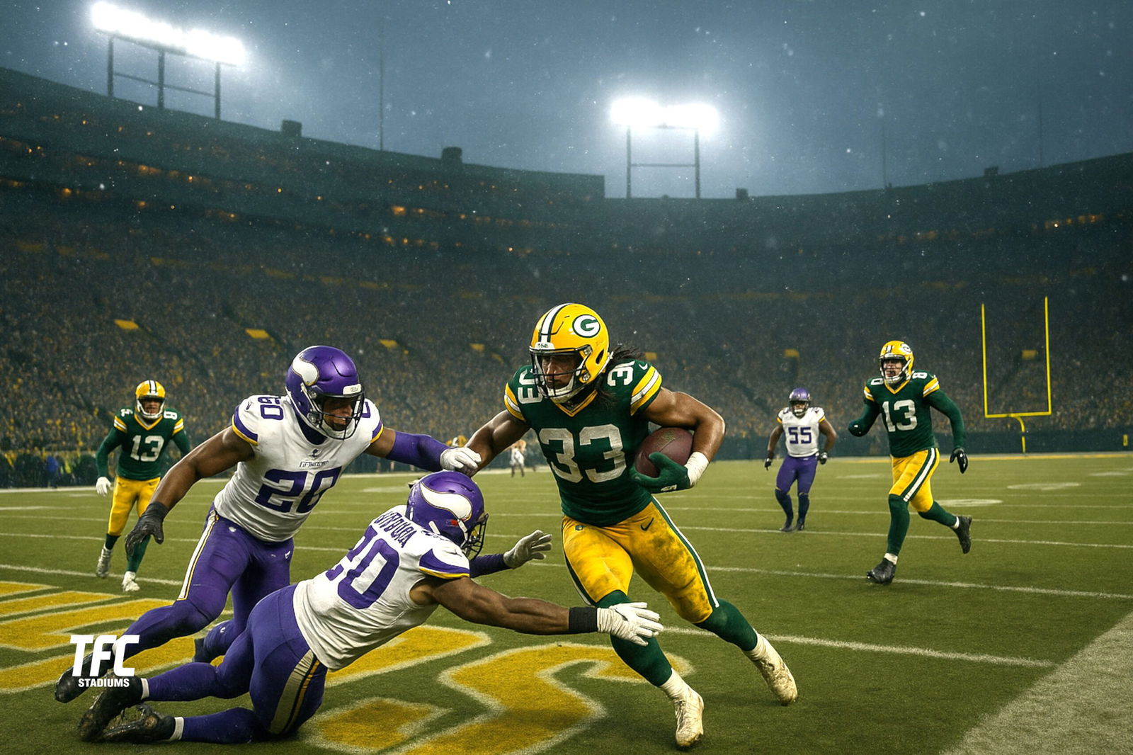 Vikings vs Packers at Lambeau Field