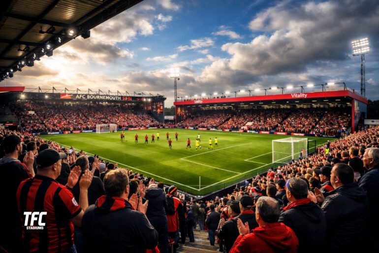 Vitality Stadium on Matchday with fans