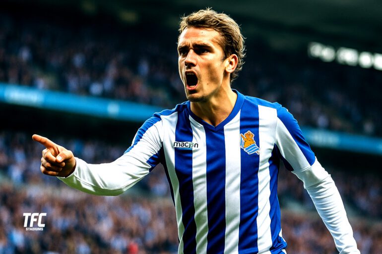 Antoine Griezmann at Anoeta stadium