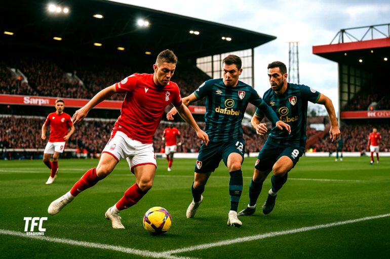 Nottingham Forest vs Bournbemouth at the City Ground