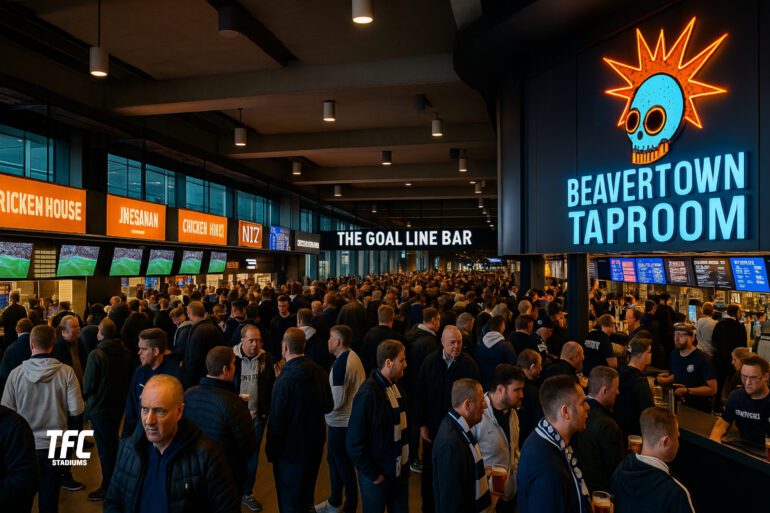 Tottenham Hotspur Stadium - Bars and food inside the stadium