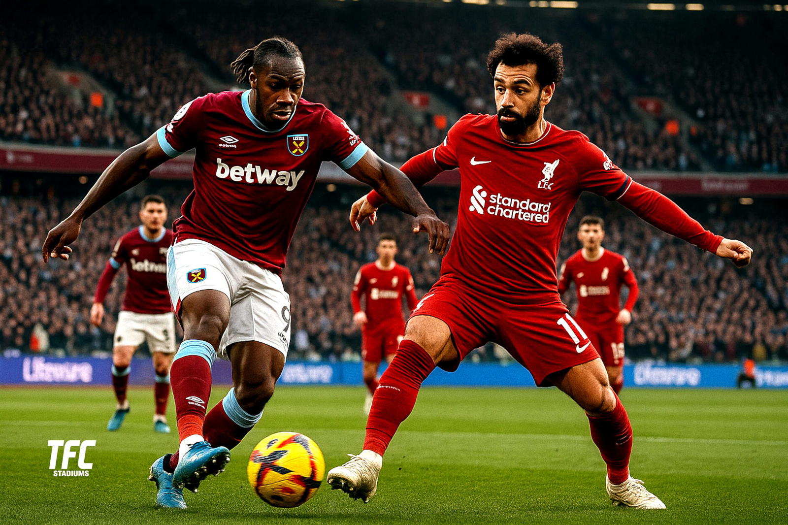 West Ham vs Liverpool at London Stadium