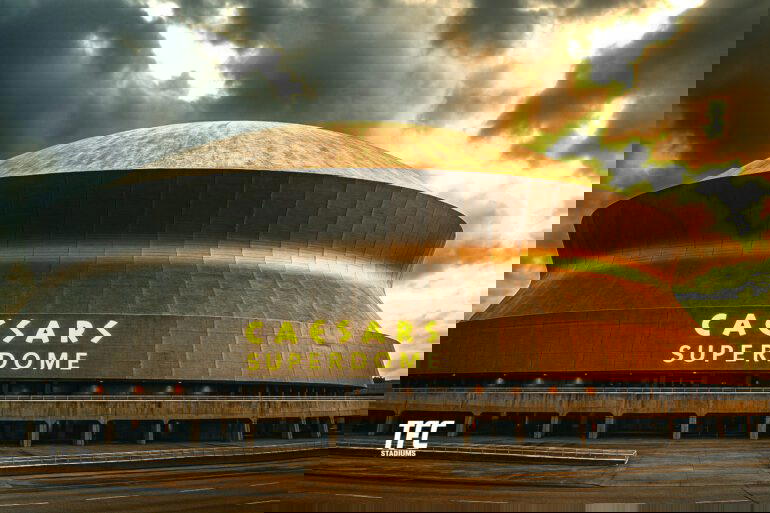 caesars superdome - largest fixed dome
