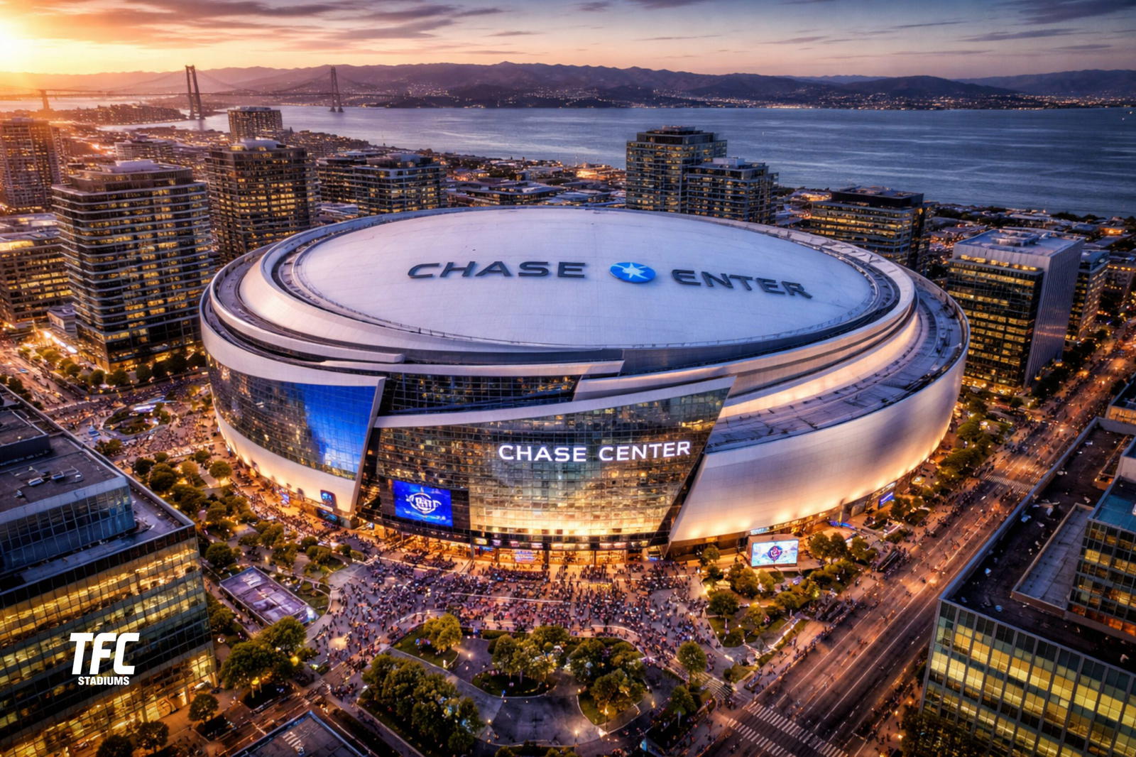 Chase Center aerial view