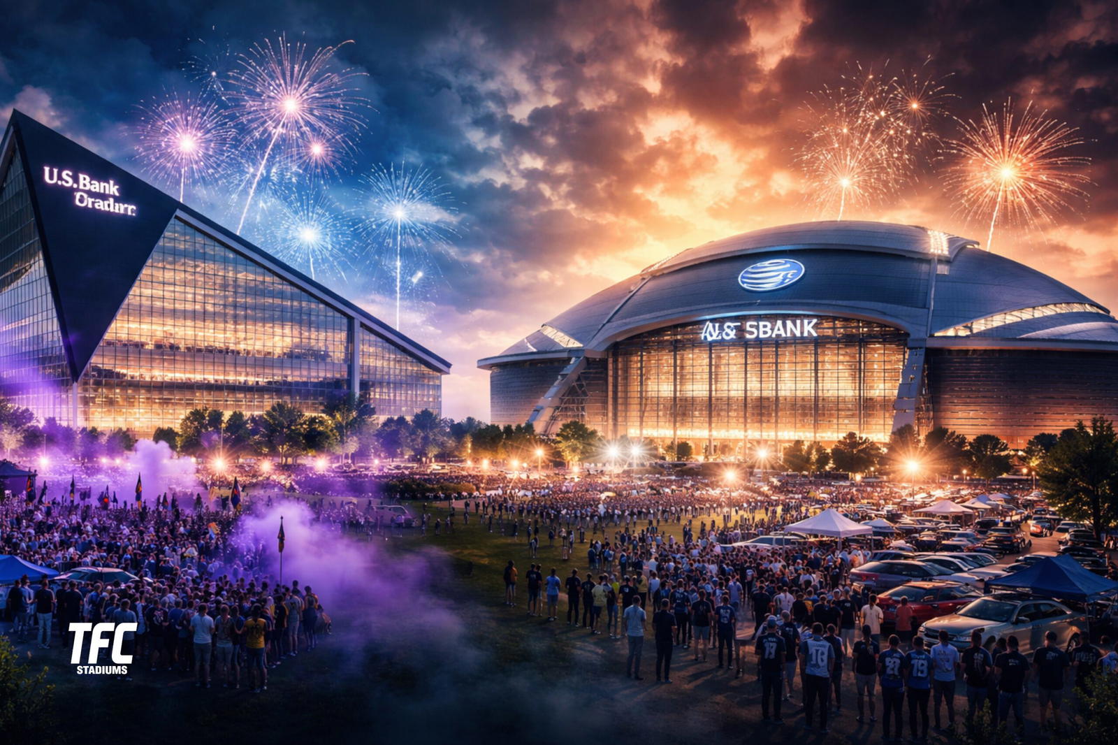 US Bank Stadium vs AT&T Stadium