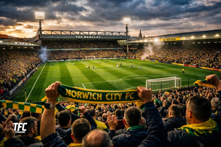 Carrow Road Stadium on Matchday