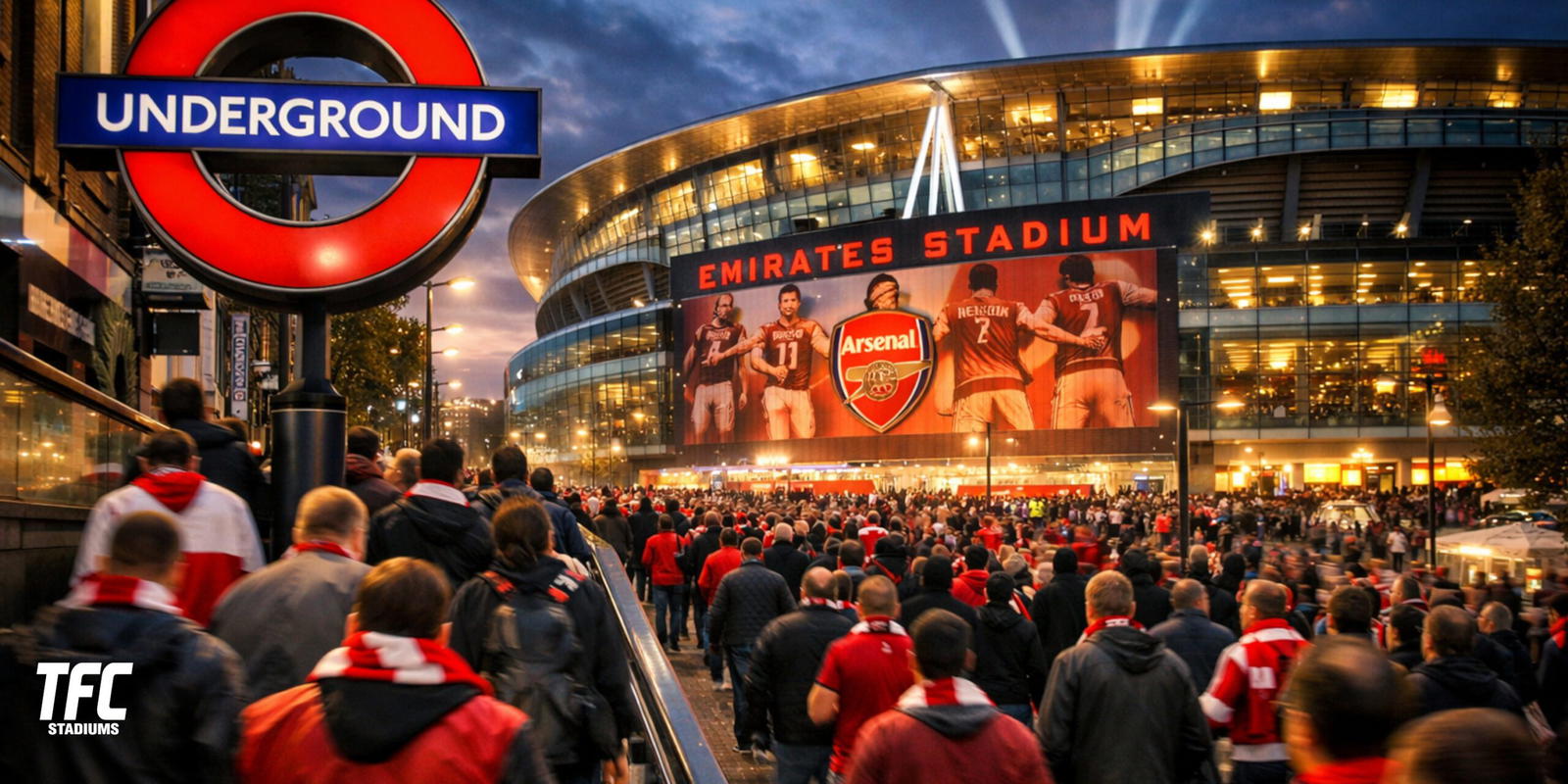 Arsenal Stadium by Tube
