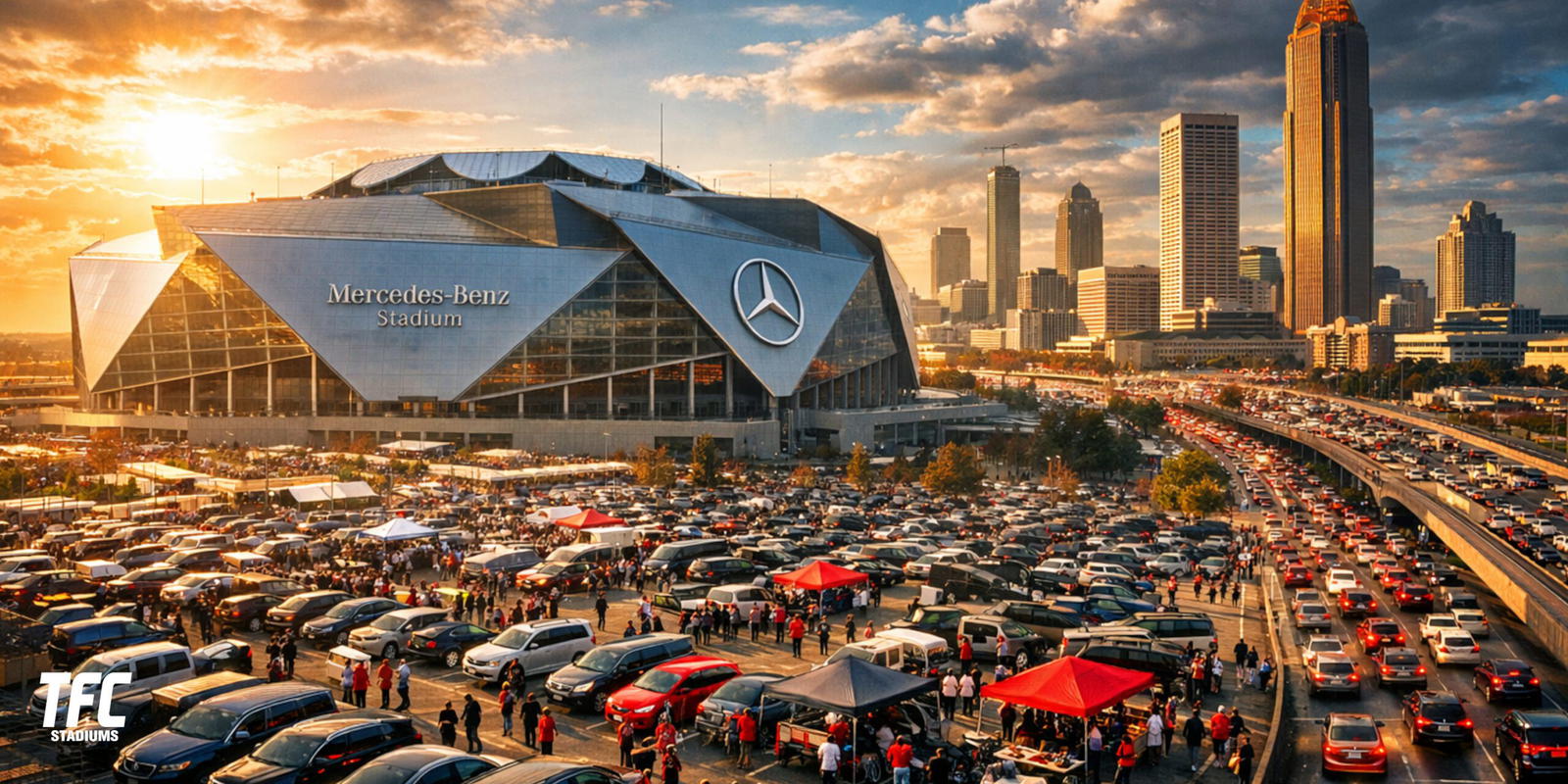 Mercedes Benz Stadium Parkinng