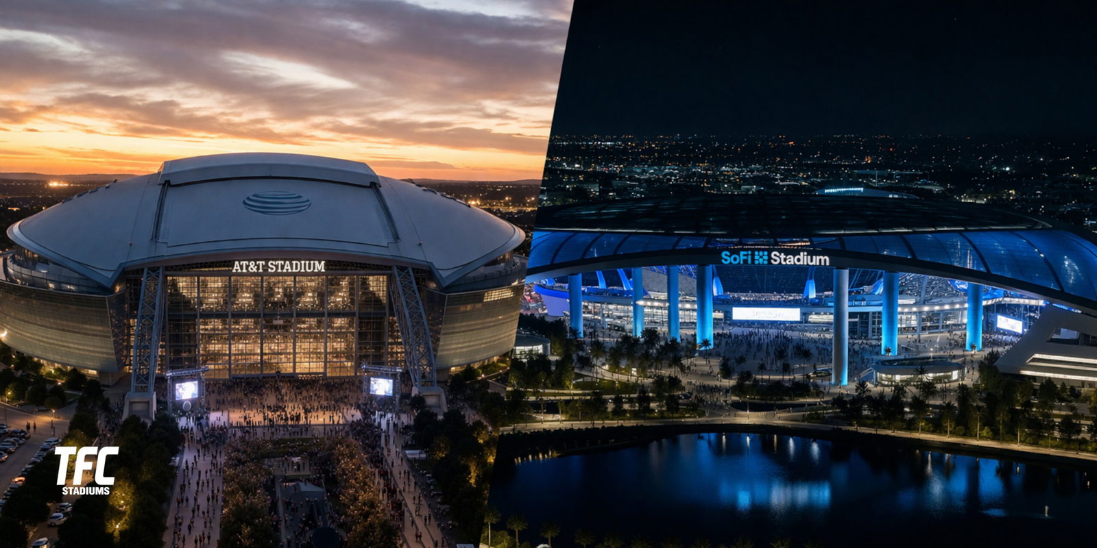 How AT&T Stadium Compares to SoFi Stadium